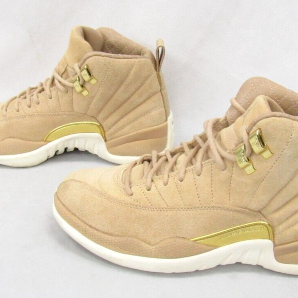 Nike Air Jordan Retro 12 XII Vachetta Tan Metallic Gold Sail Size Womens…